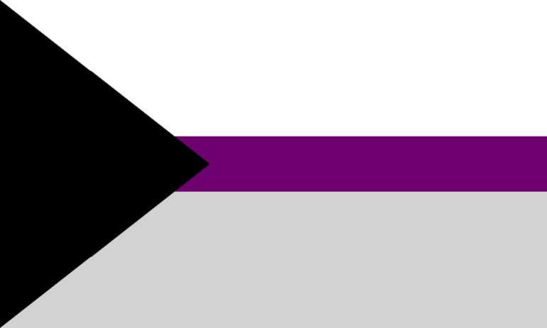 Bandera de la demisexualiad