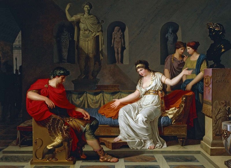 Cleopatra y Julio César