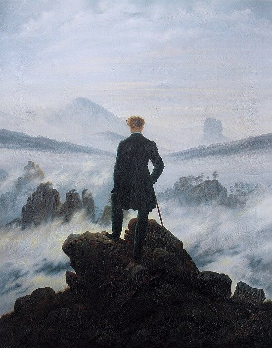 El caminante sobre el mar de nubes