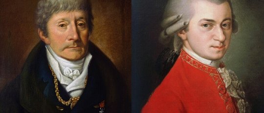 Eran realmente rivales Mozart y Salieri