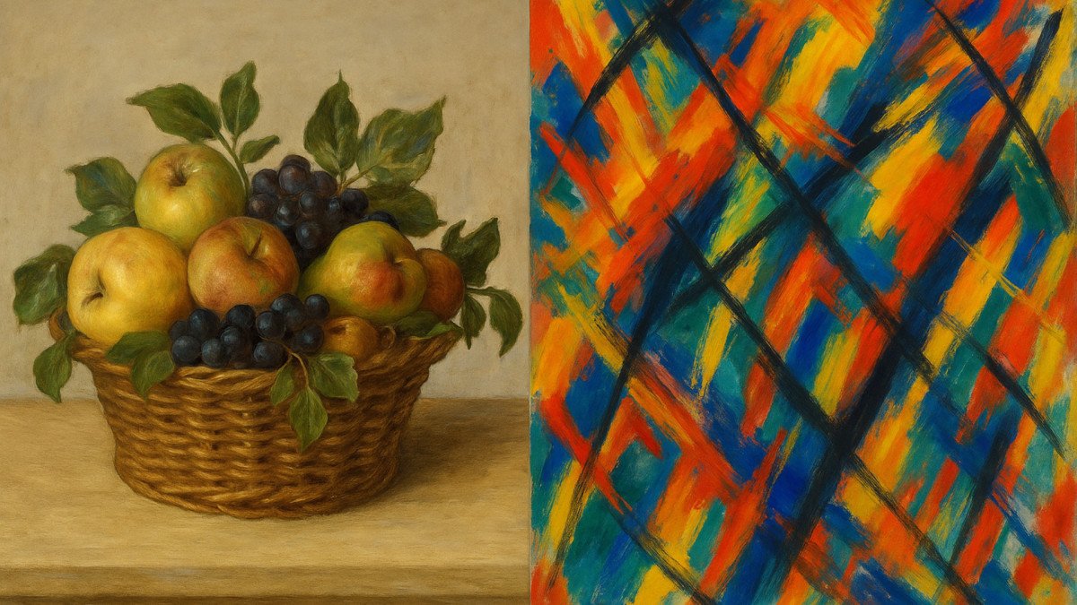 Cuáles son las diferencias entre la pintura figurativa y la pintura  abstracta?, image size:1200x675