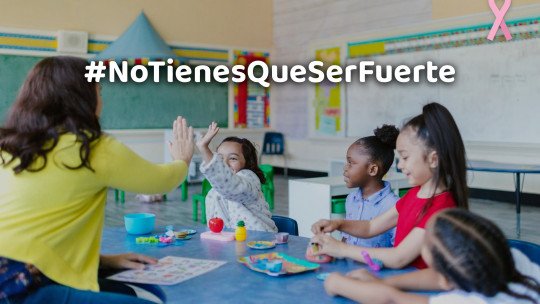día mundial cáncer mama, niños, escuela