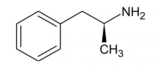 estructura de anfetamina vs metanfetamina